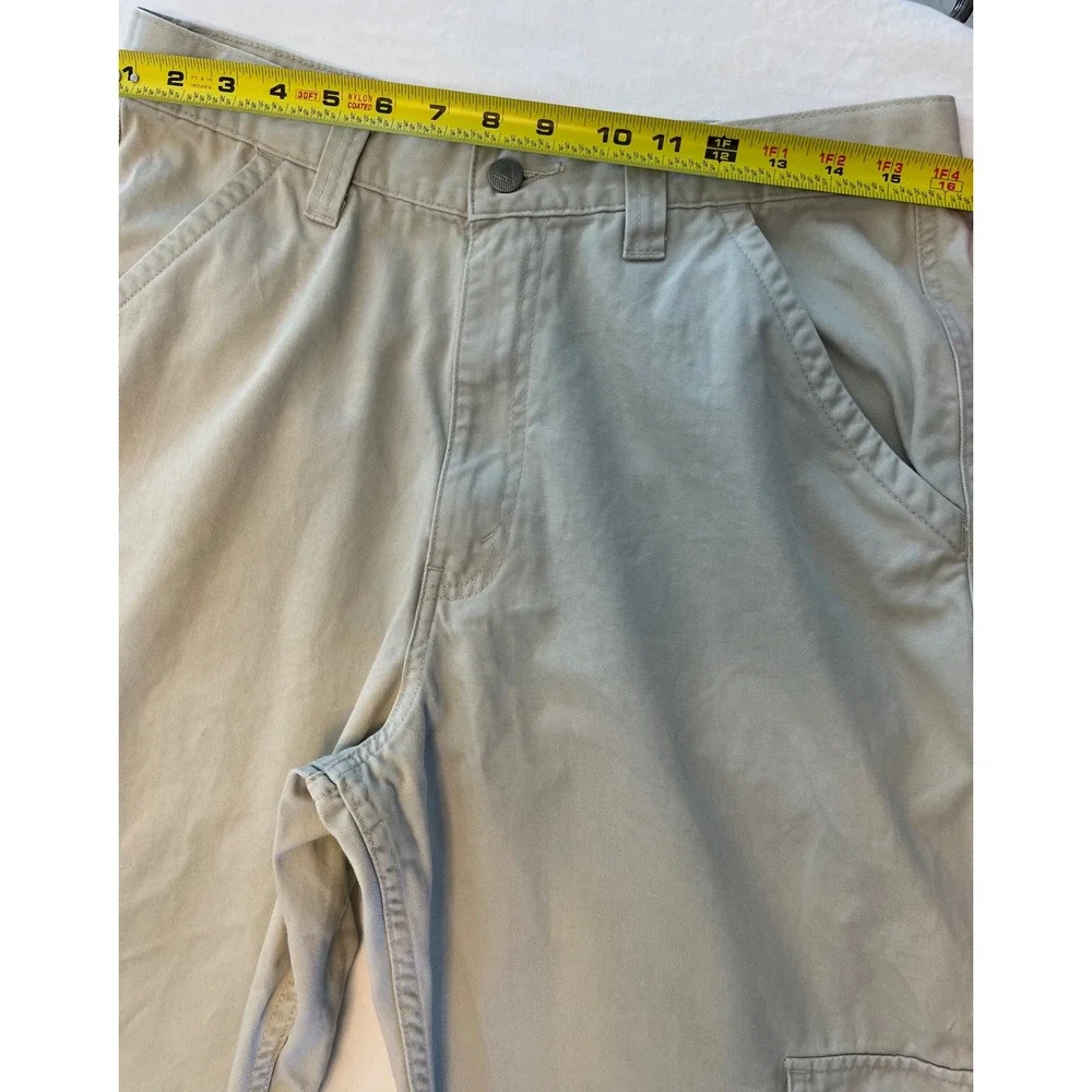 Levis Silver Tab Khaki Cargo Pants Mens Size 33x34 Relaxed Fit 90s Retro‎